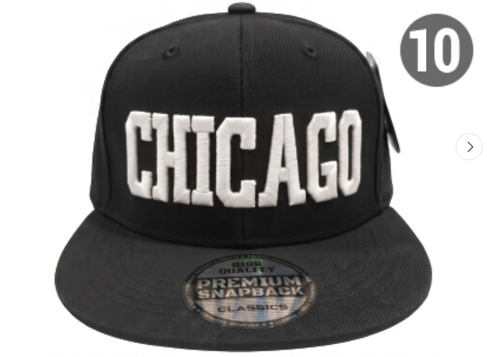 Embroidered Snapback Hat | Chicago Letters
