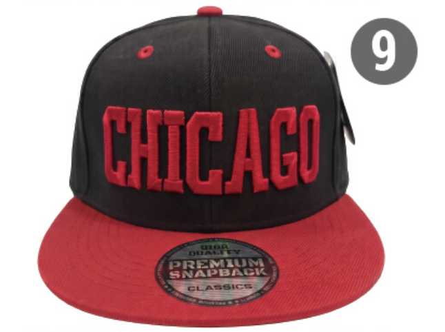 Embroidered Snapback Hat | Chicago Letters