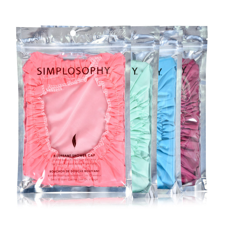 Spa Savvy Fully Lined Bouffant Shower Cap