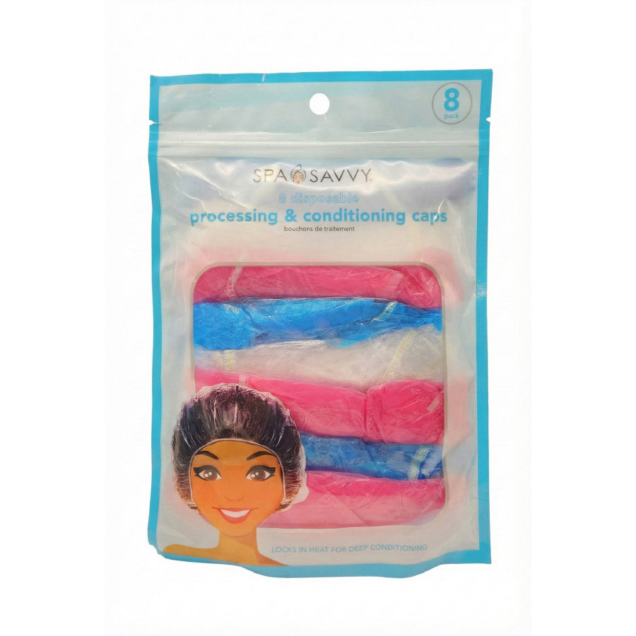 Spa Savvy 8 Pack Processing and Conditioning Caps
