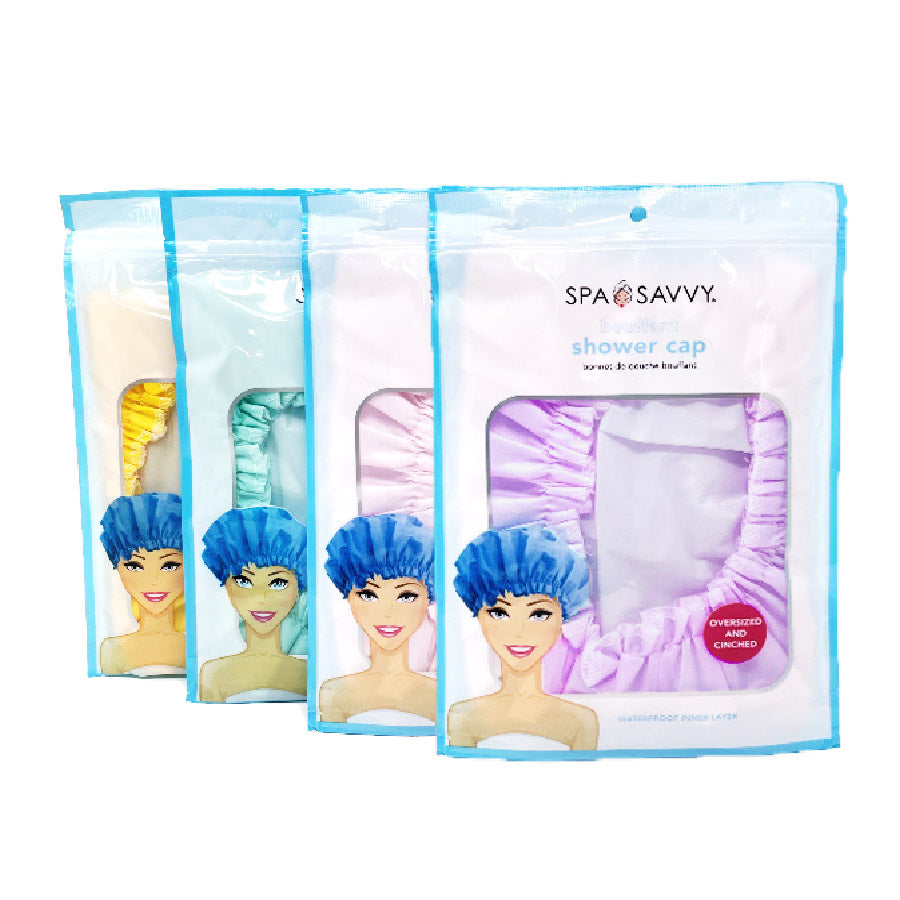Spa Savvy Fully Lined Bouffant Shower Cap