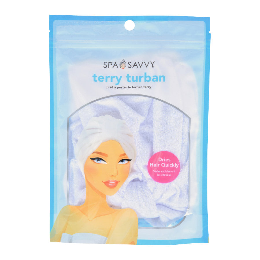 Spa Savvy Pull Over Microfiber Hair Turban