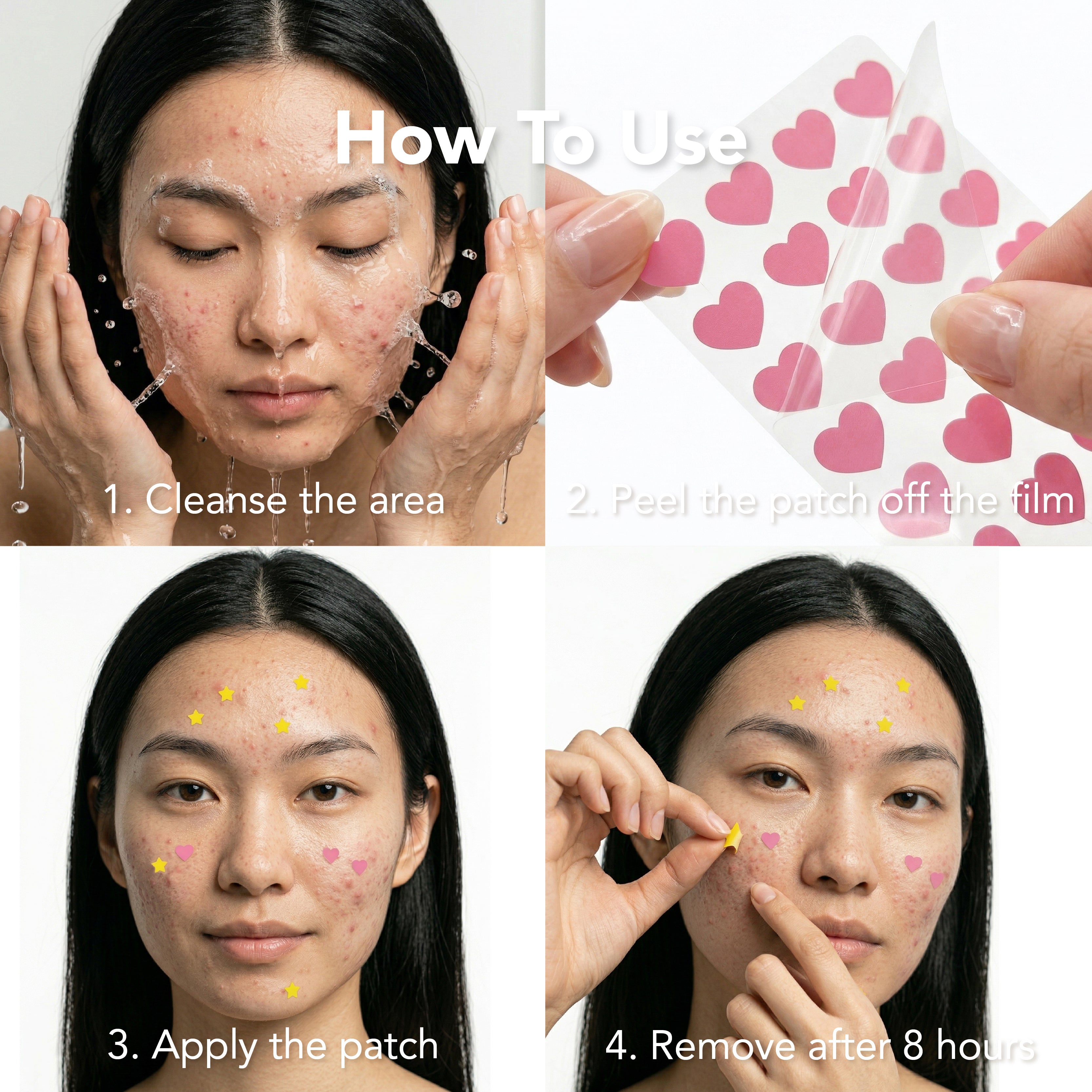 Saplaya - Hydrocolloid ★Star ♥Heart Acne Patch