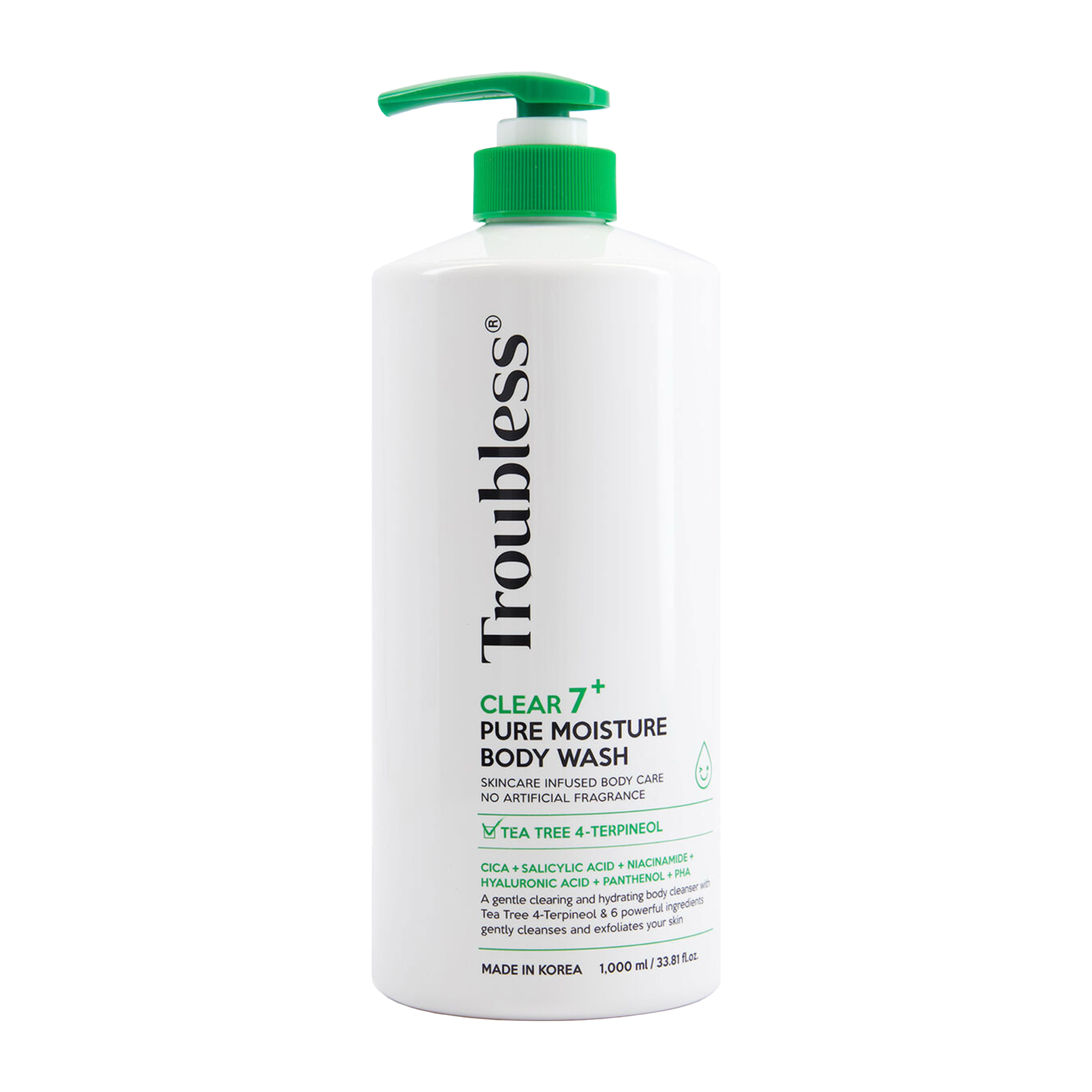 Troubless Clear 7+ Pure Moisture Body Wash (1000ml)
