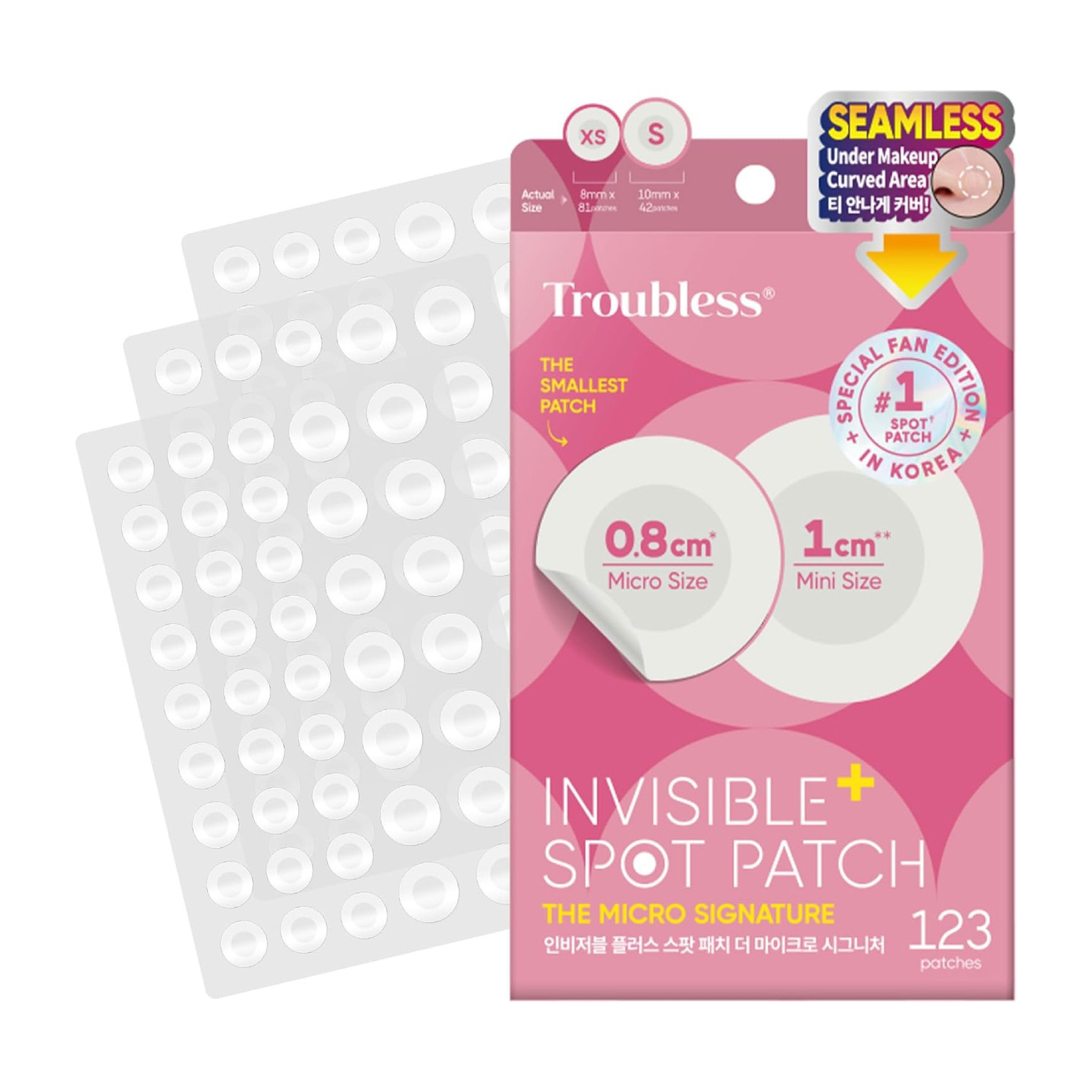 Troubless Invisible+ Spot Patch The Micro Signature (123 Patches)