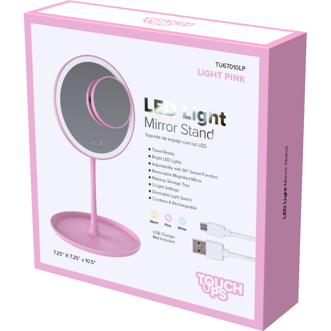 TouchUps - LED Light Mirror Stand