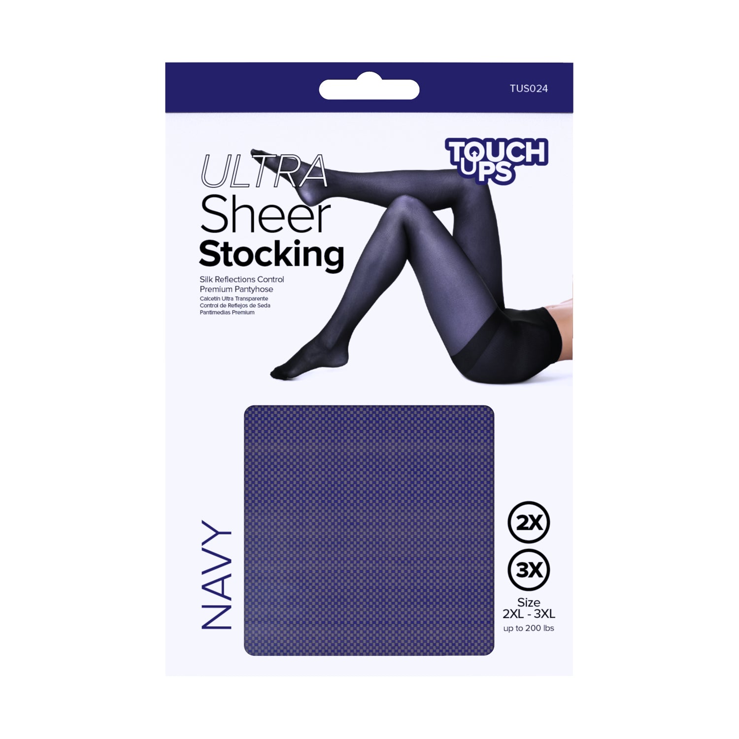 TouchUps - Ultra Sheer Stocking Navy