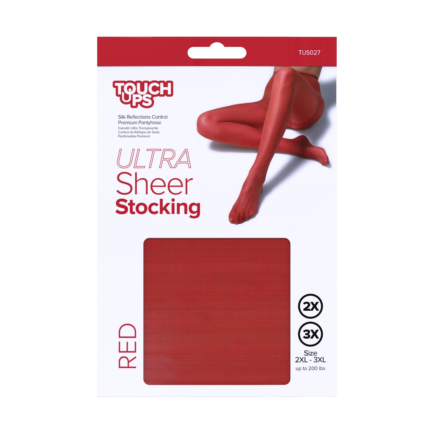 TouchUps - Ultra Sheer Stocking Red