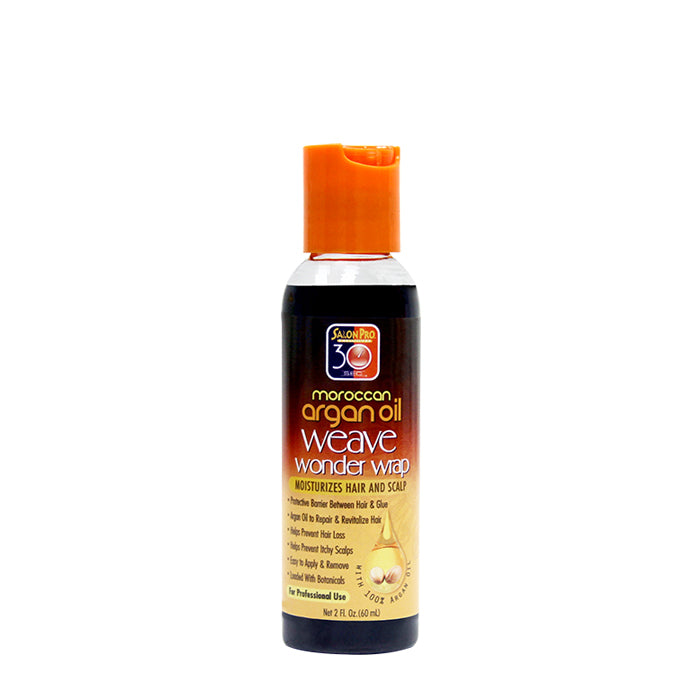 Salon Pro Moroccan Argan Oil Weave Wonder Wrap Black 2 fl oz