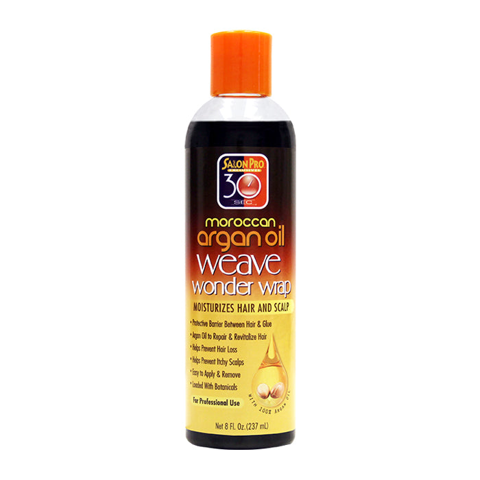 Salon Pro Moroccan Argan Oil Weave Wonder Wrap Black 8 fl oz