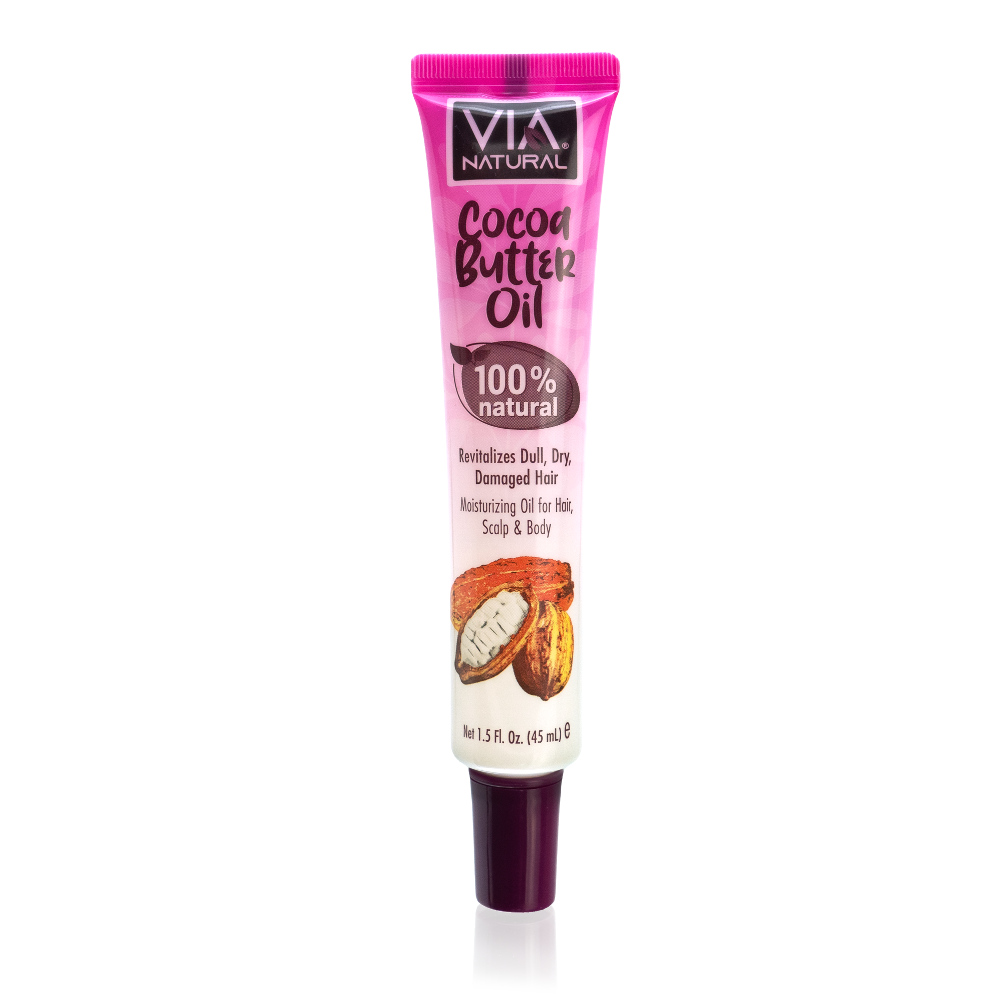 Via Natural Hair, Scalp & Body Moisturizing Oil – 1.5 oz