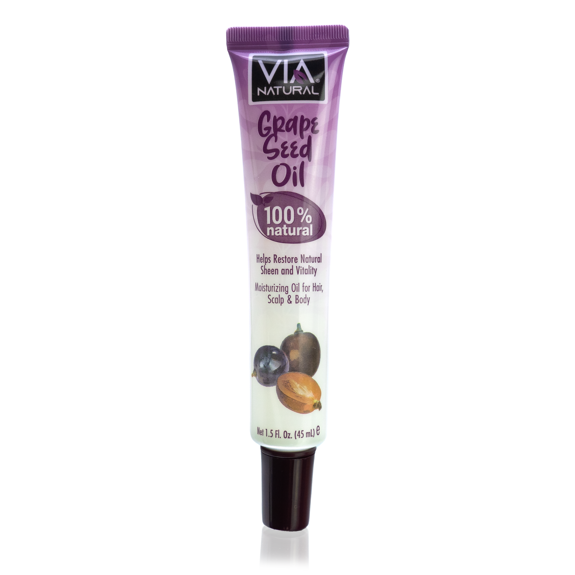 Via Natural Hair, Scalp & Body Moisturizing Oil – 1.5 oz
