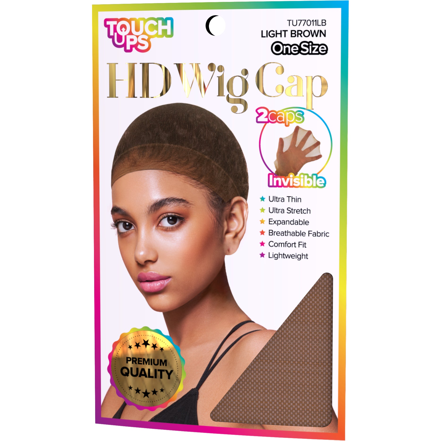 TouchUps HD Invisible Ultra Thin Expandable Wig Cap