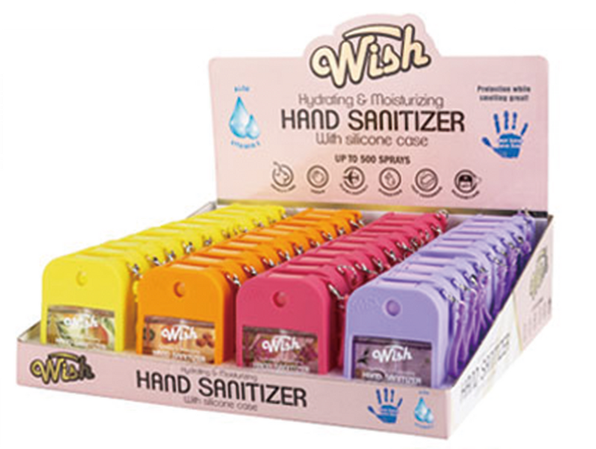 Sanitizer Spray w/ Silicone Holder | Golden Nectar