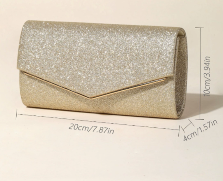 Sparkly Envelope Evening Bag