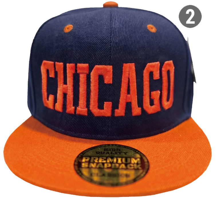 Embroidered Snapback Hat | Chicago Letters