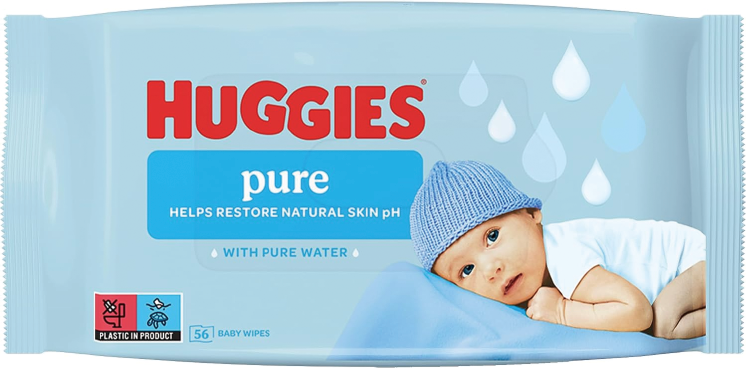 Huggies Babe Wipe Pure 56 C/10- (10PC/CS)