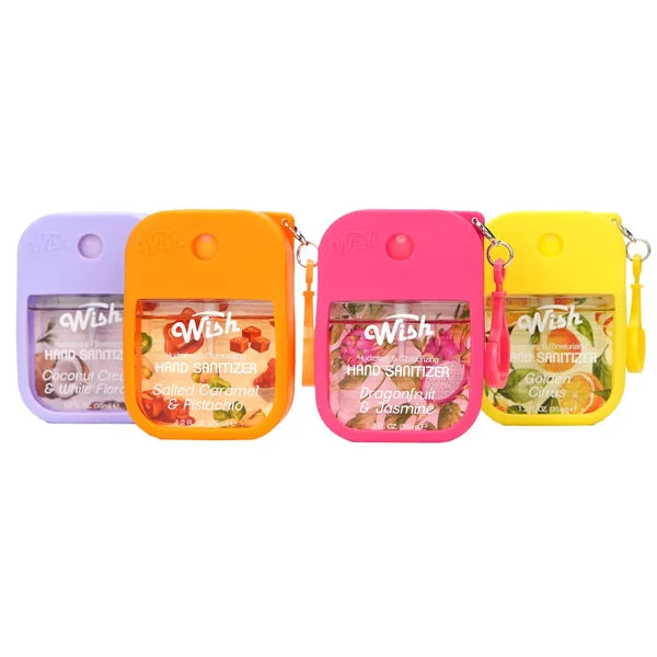 Sanitizer Spray w/ Silicone Holder | Golden Nectar