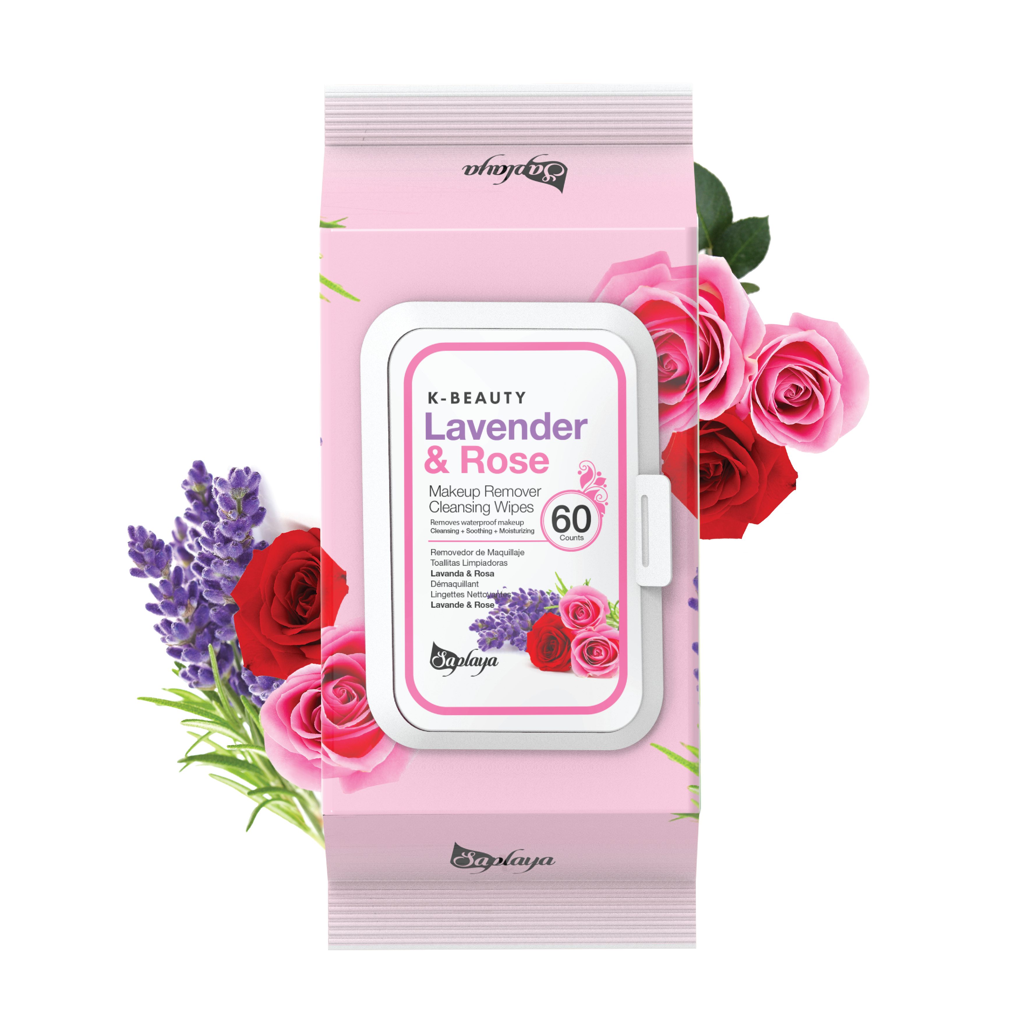 Saplaya - Makeup Remover Cleansing Wipes (6 pieces)
