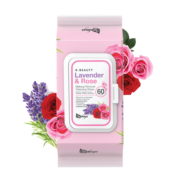 Makeup Remover Cleansing Wipes (6 pieces) | Lavender & Rose