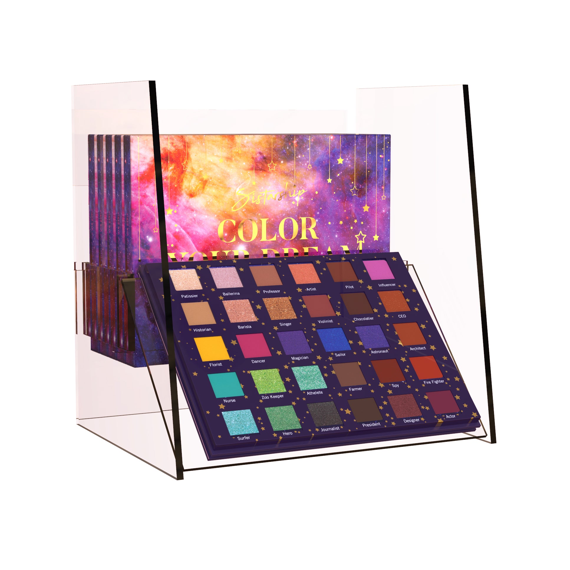 Sistar - [Color Your Dream] 30 Color Eyeshadow Palette | Acrylic Display