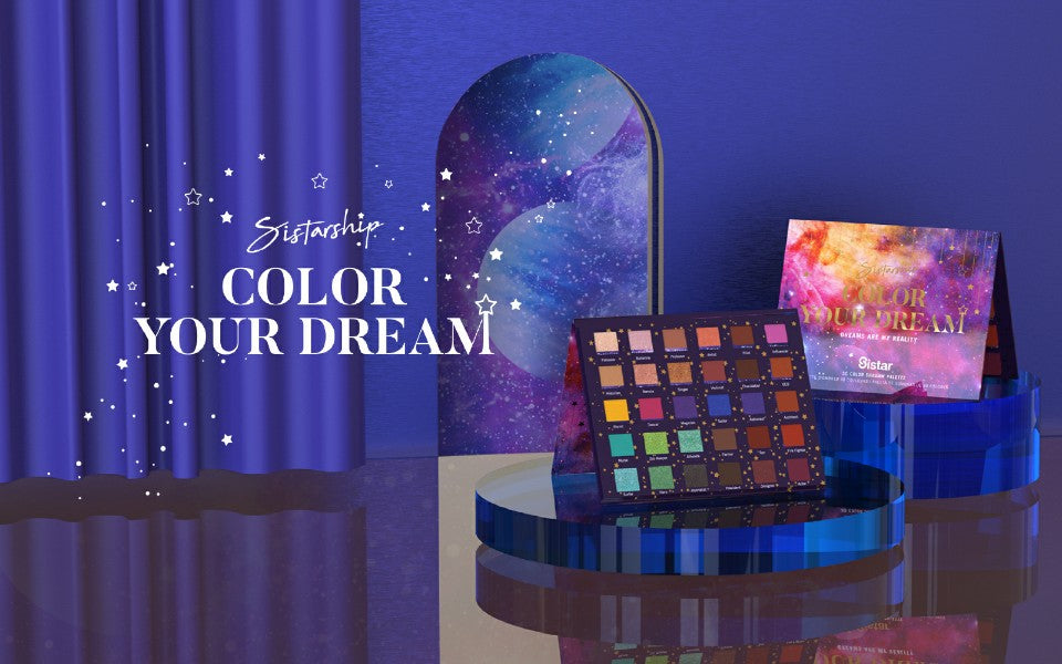 Sistar - [Color Your Dream] 30 Color Eyeshadow Palette | Acrylic Display