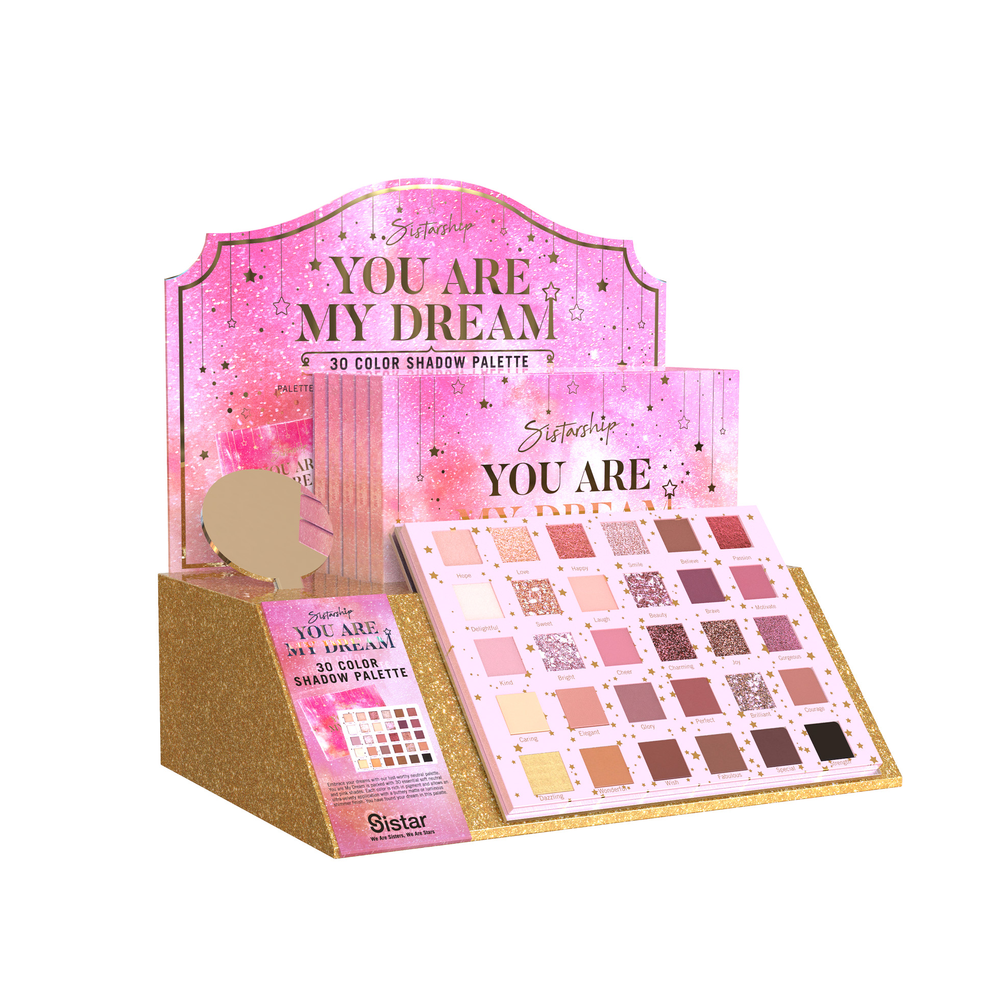 Sistar - [You Are My Dream] 30 Color Eyeshadow Palette | Paper Display