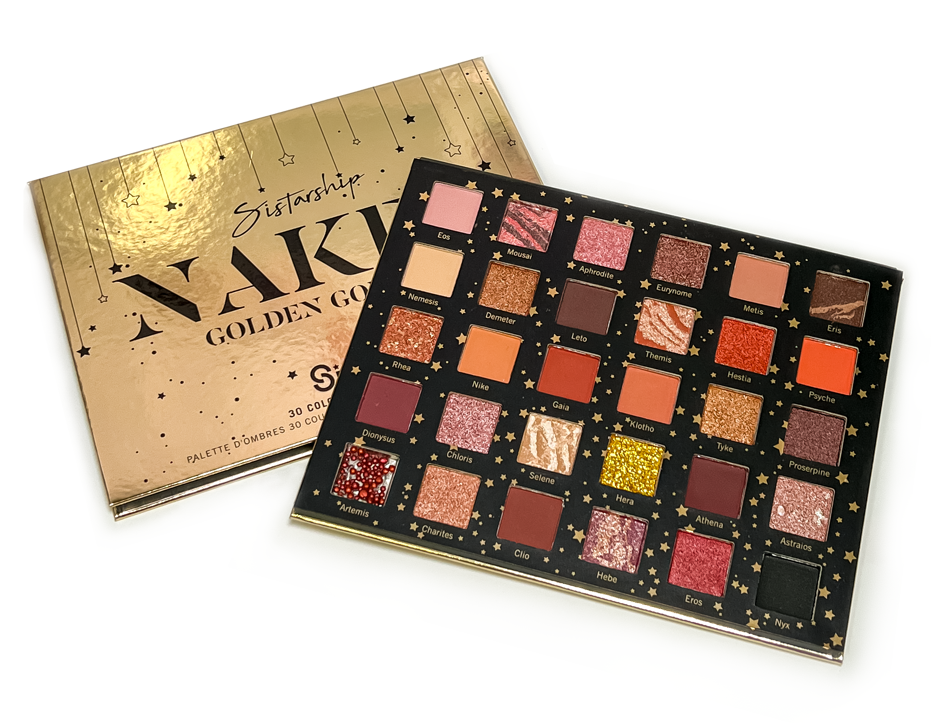 Sistar - [Golden Goddess] 30 Color Eyeshadow Palette | Paper Display