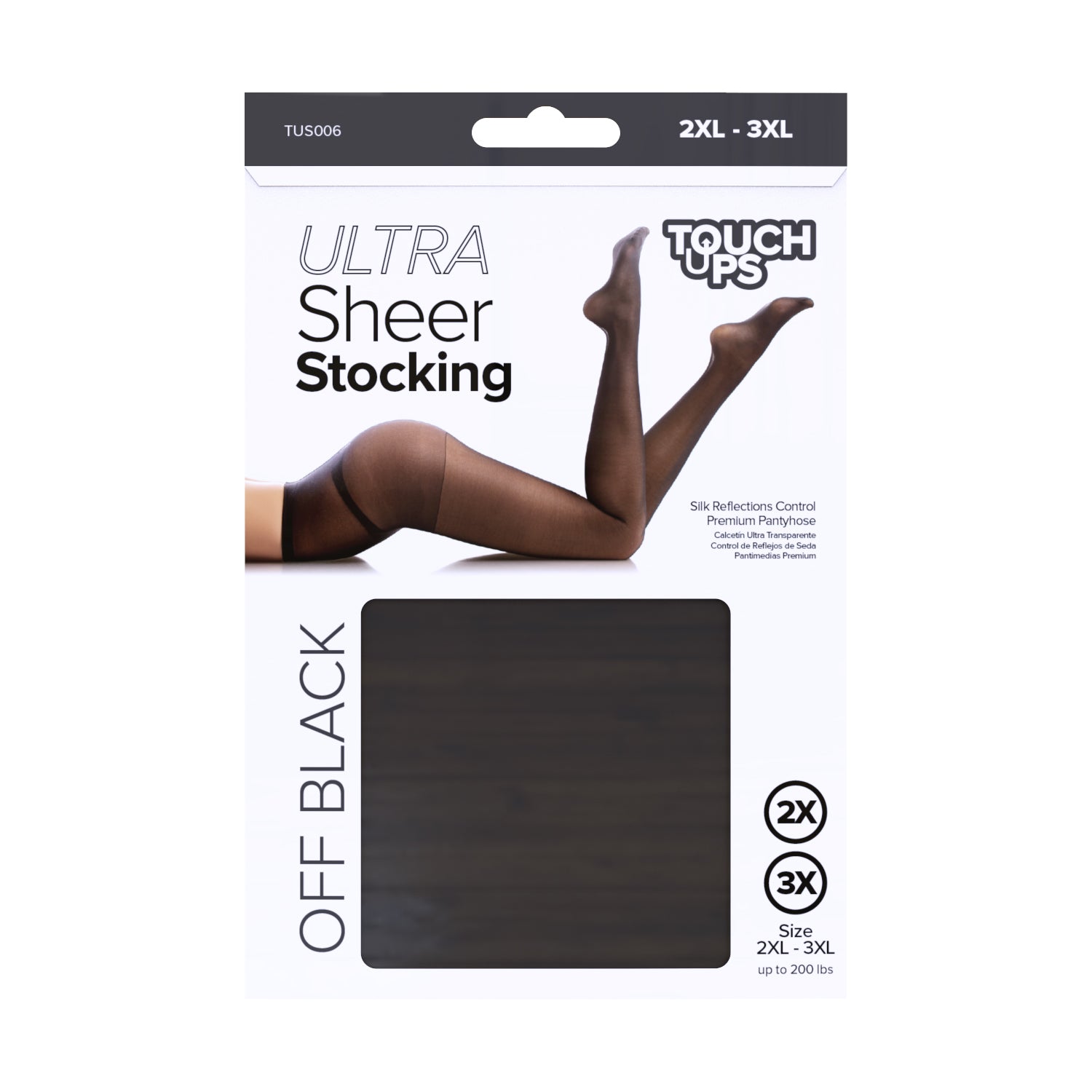 TouchUps - Ultra Sheer Stocking Off Black